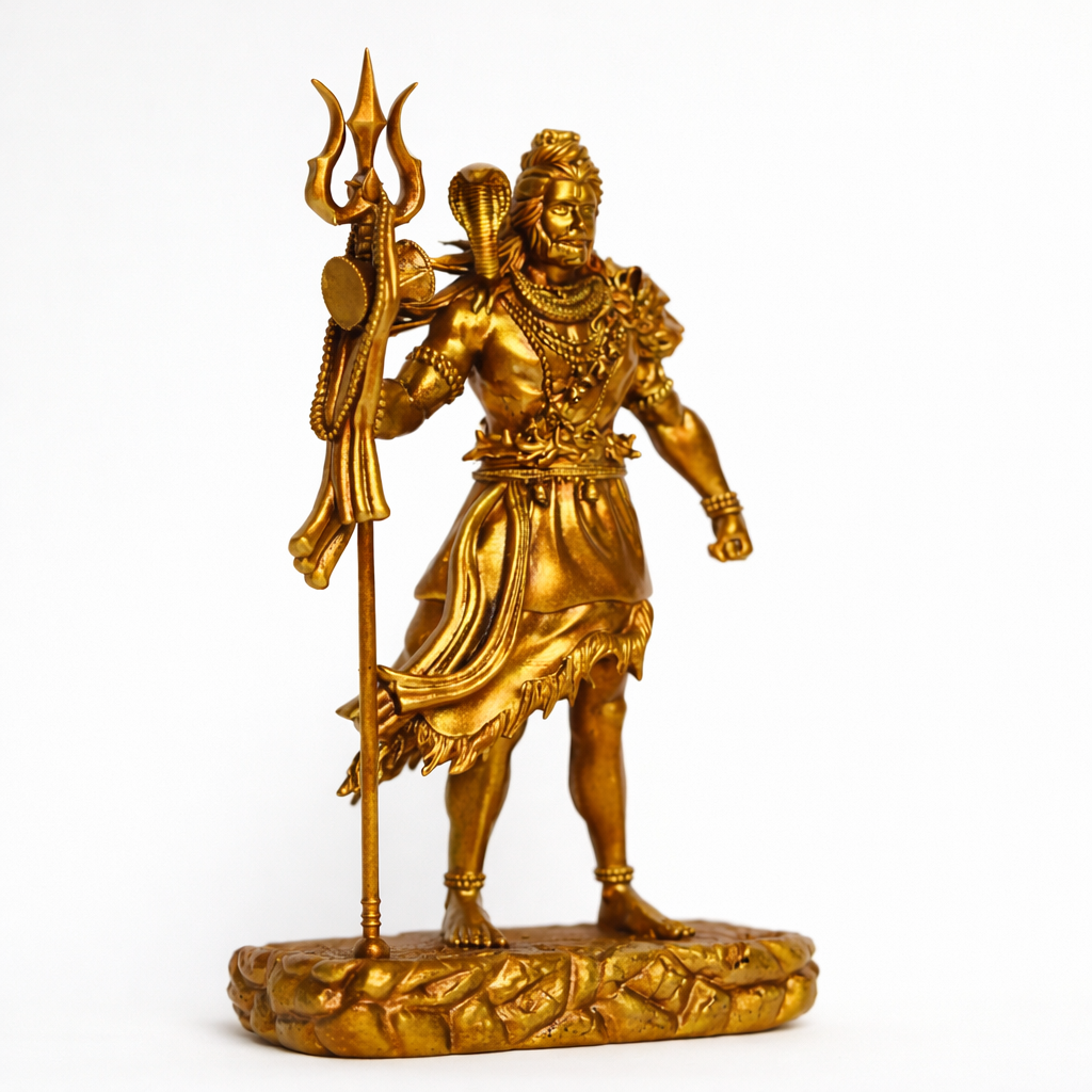 Shiva Statue Car Dashboard Idol