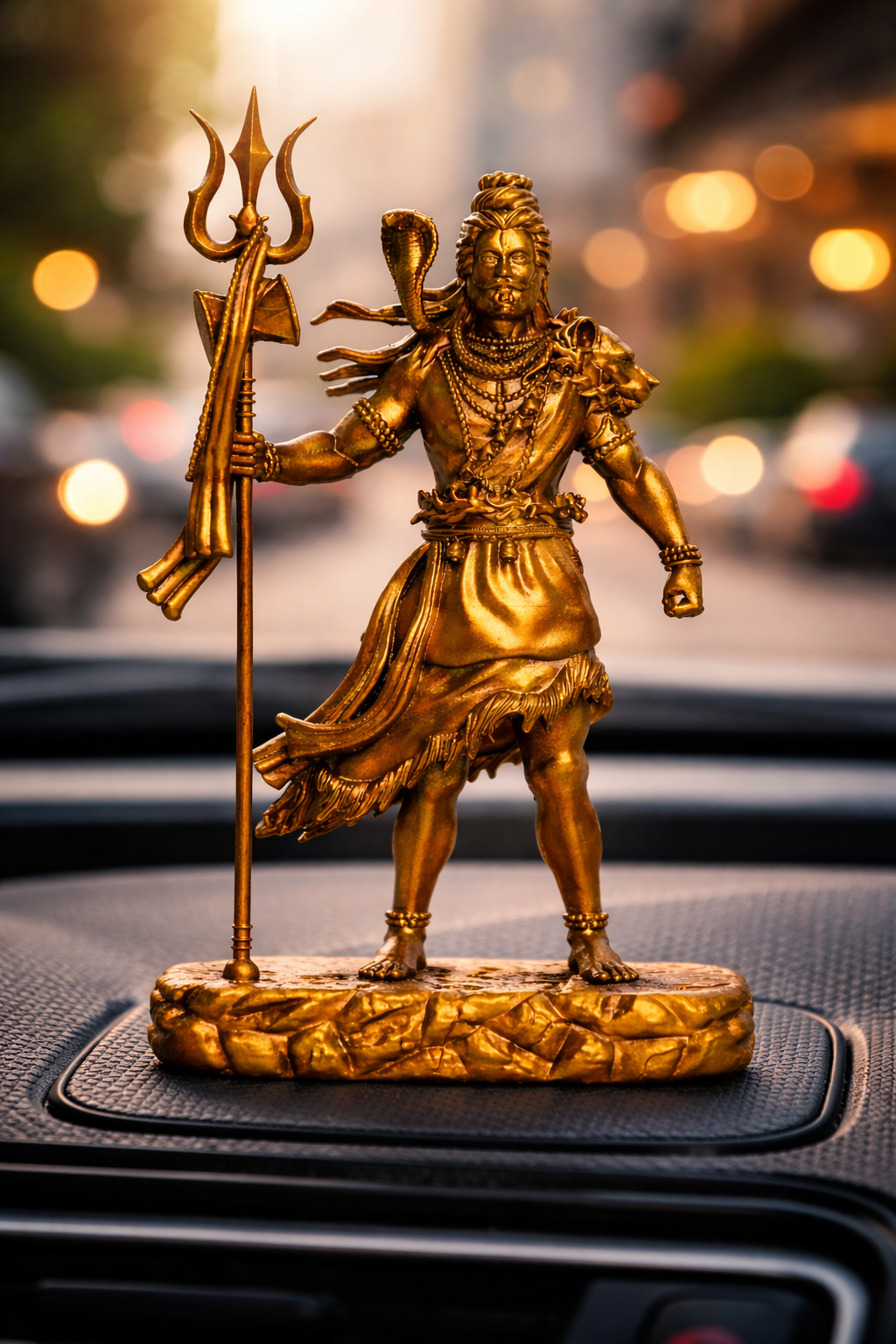 Shiva Statue Car Dashboard Idol